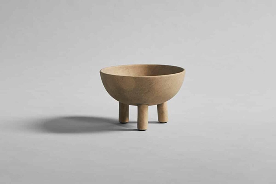 101 copenhagen duck bowl vase in brown