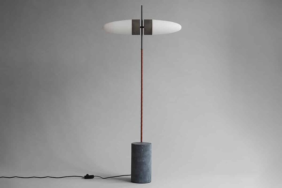 101 copenhagen bull floor lamp in grey