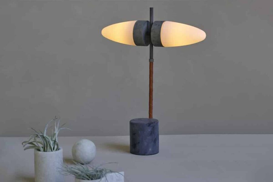101 copenhagen bull table lamp in grey