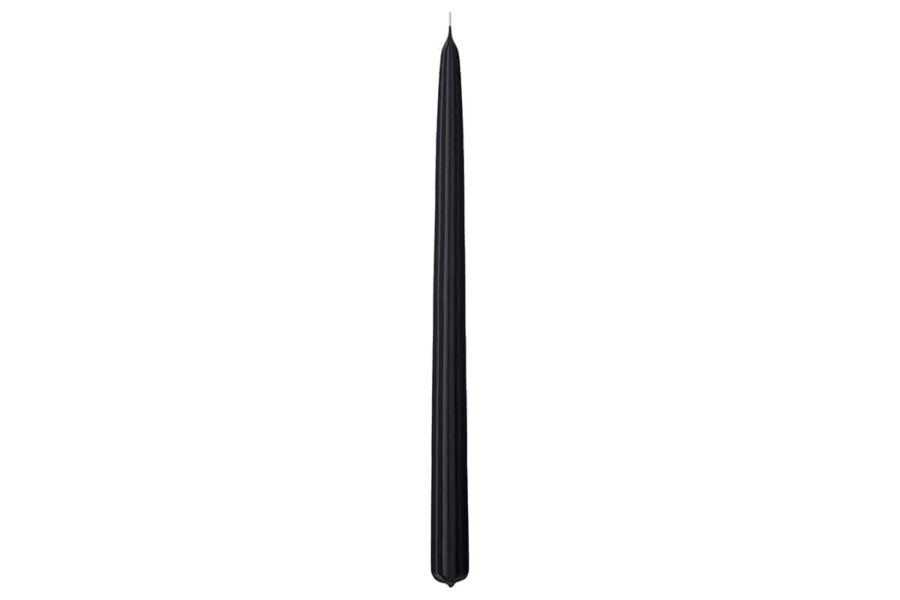 AYTM lux taper candle in black