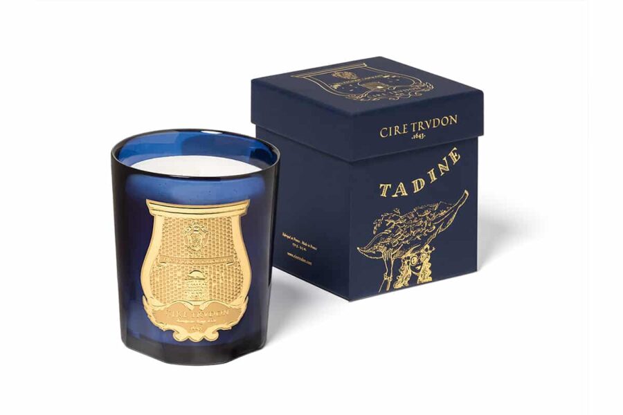 cire trudon les belles matieres tadine blue scented candle
