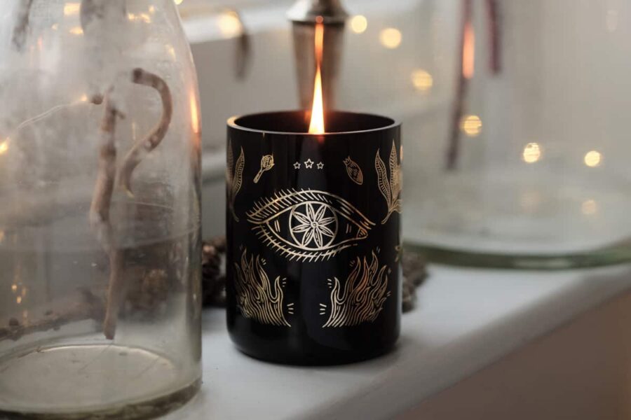 Evermore London and Fee Greening Winter Solstice Black Candle