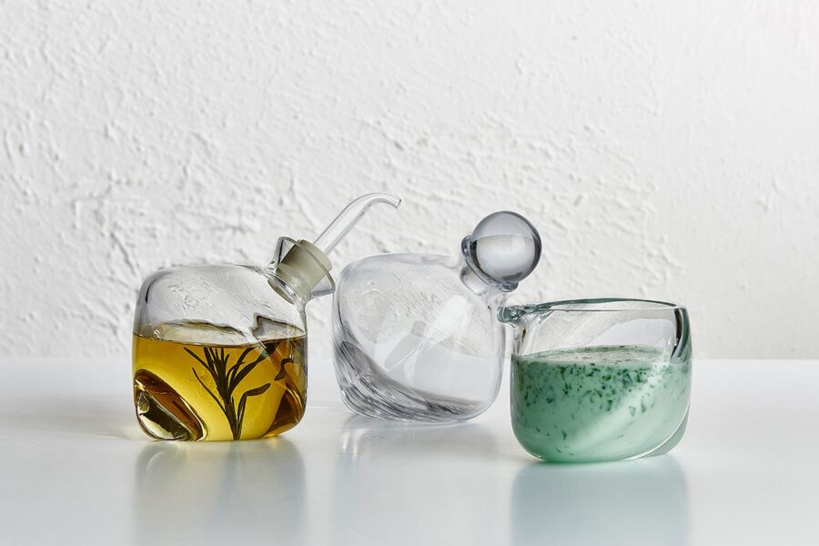 Nude Glass Olea Oil and Vinegar Pipette and Stopper